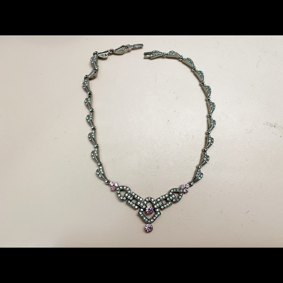 Blue crystal necklace - Picture 2 of 2